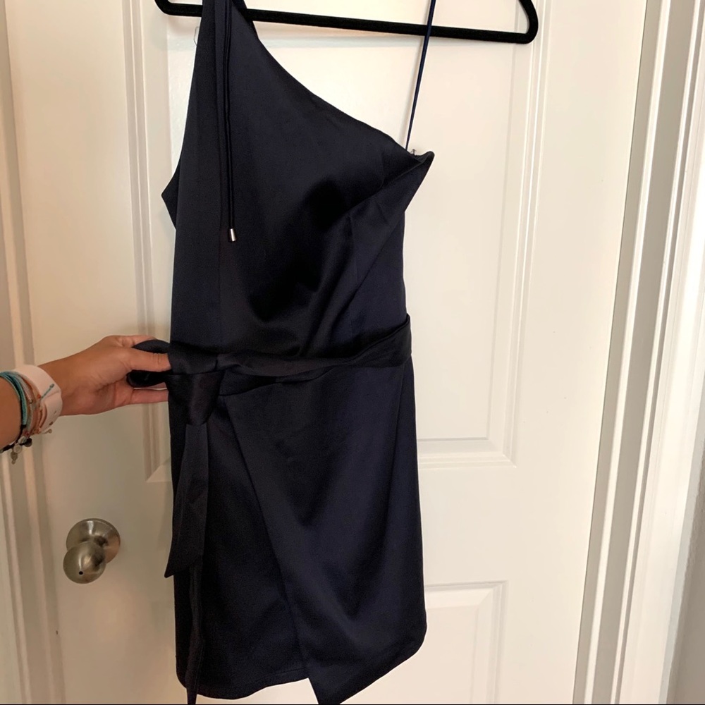 Navy blue sleek romper